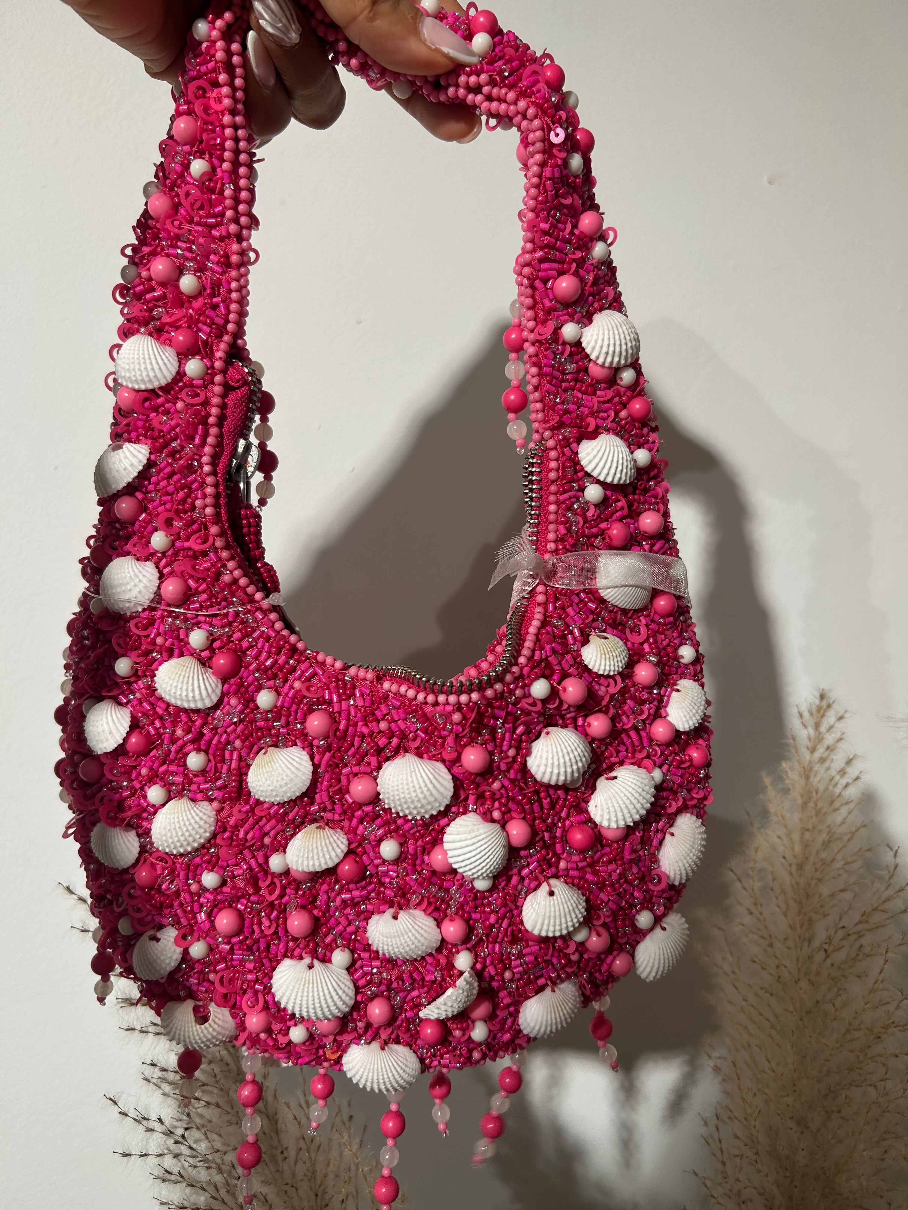 Bolso conchas artesanal