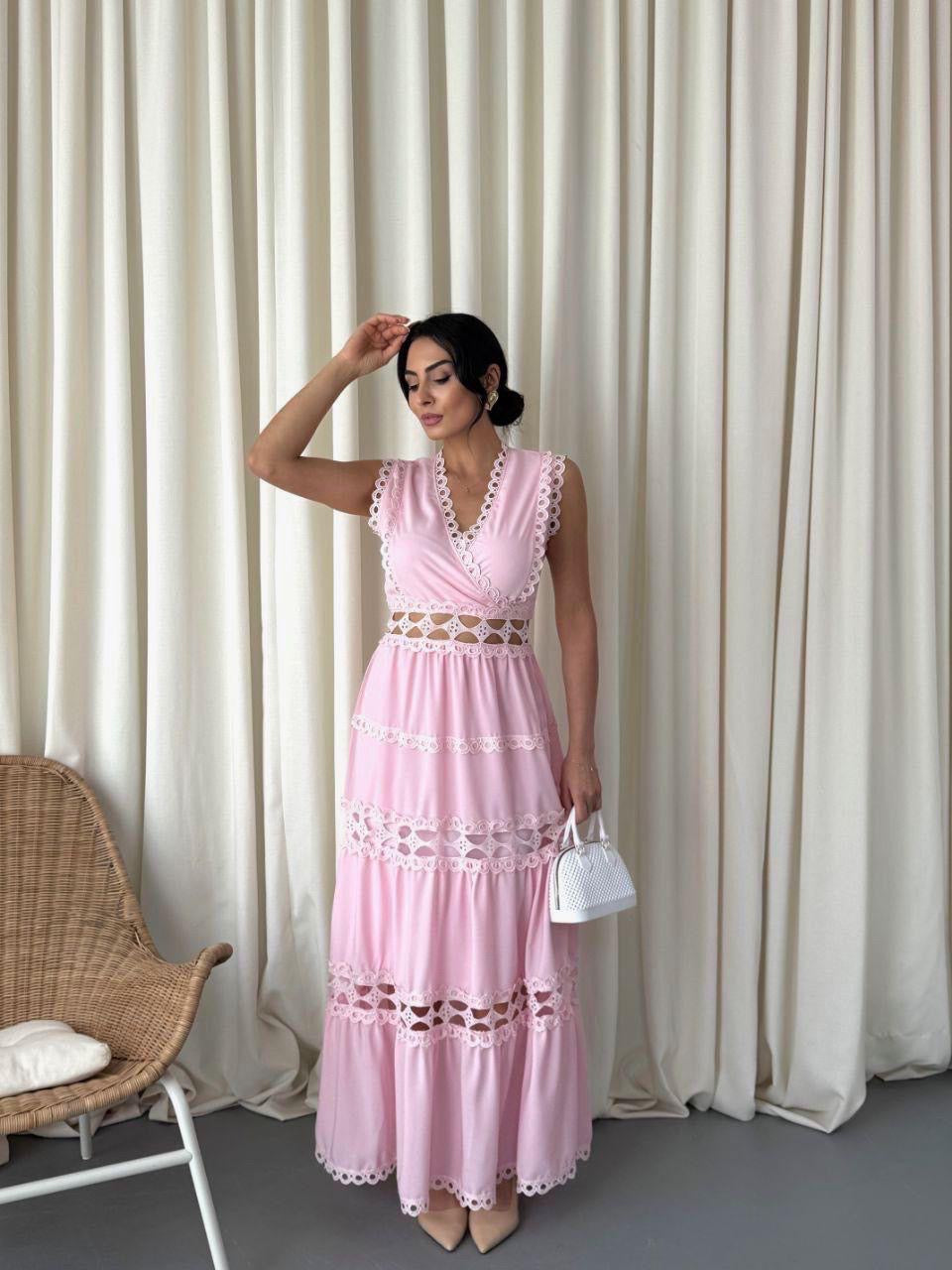 Maxi vestido Rosado