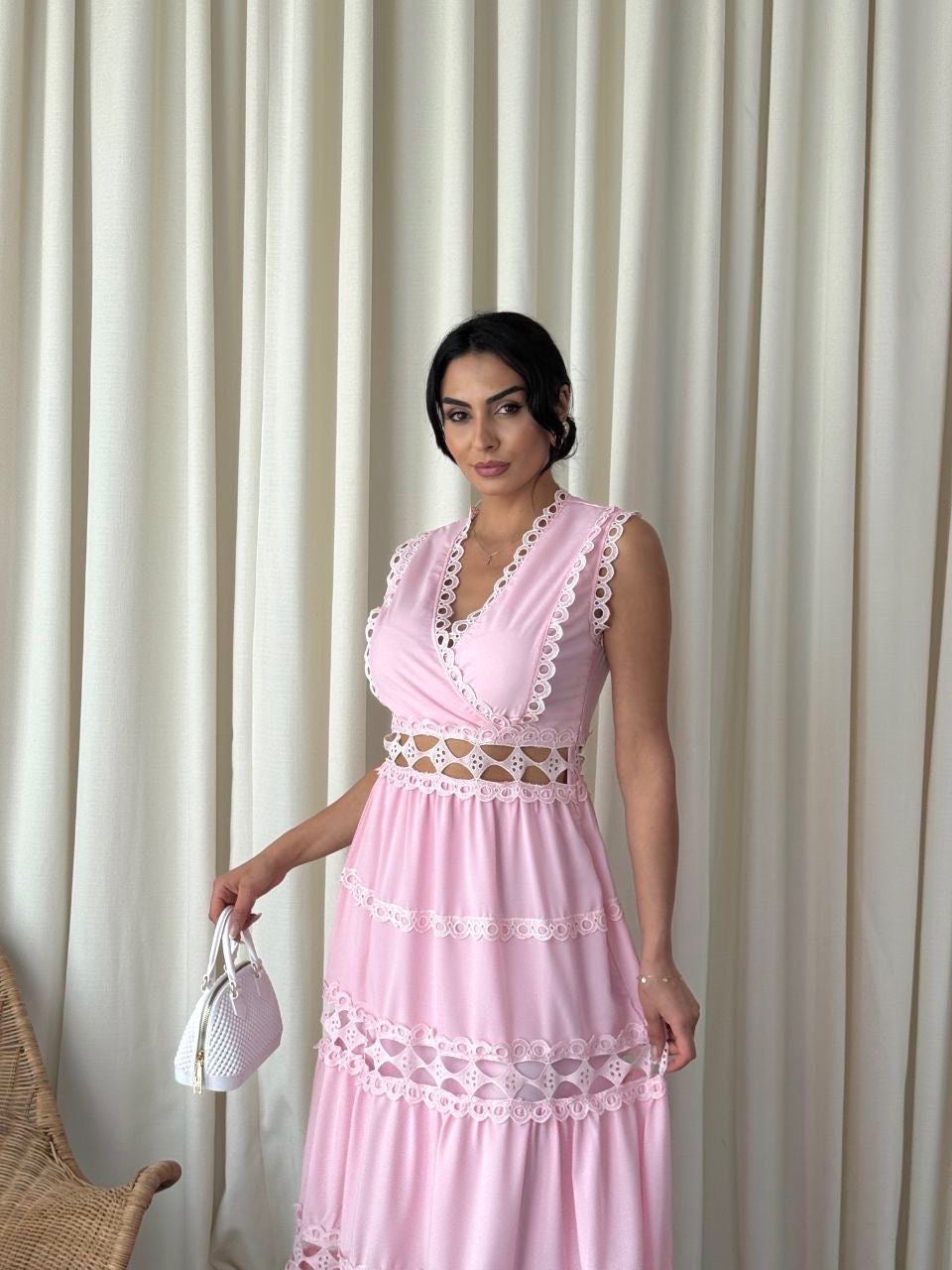 Maxi vestido Rosado