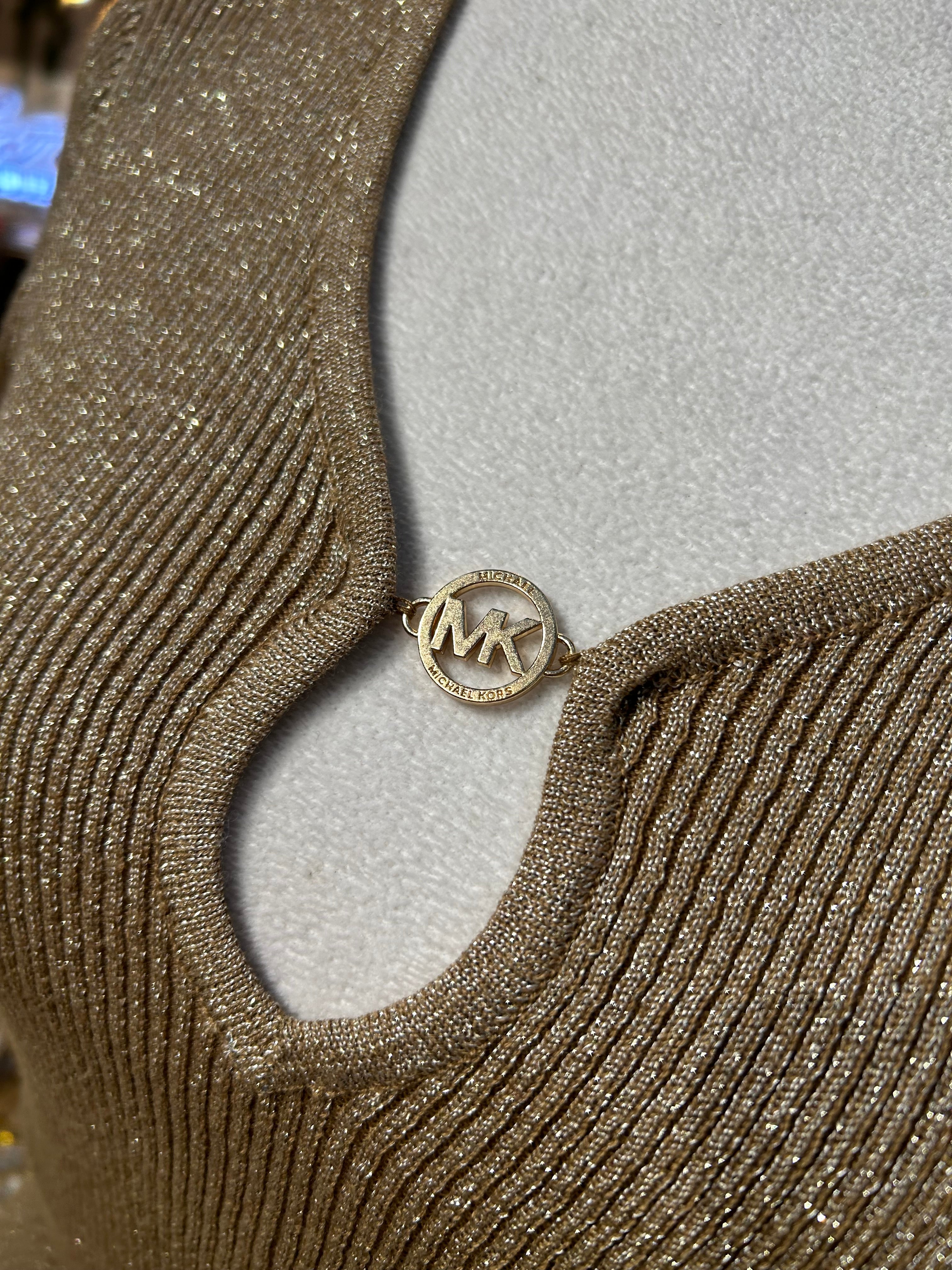 Blusa Michael Kors con destellos dorados