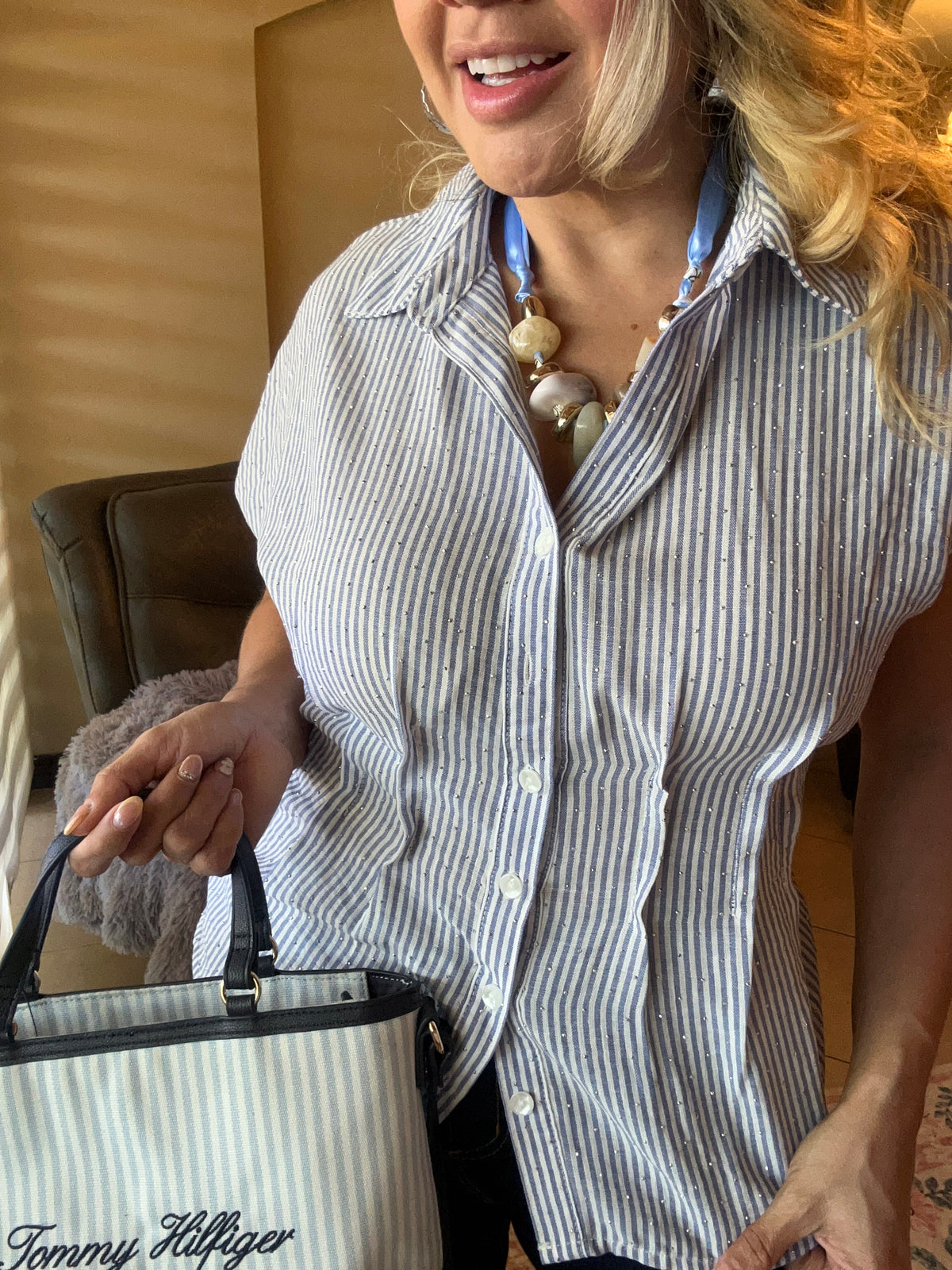 Blusa con brillo