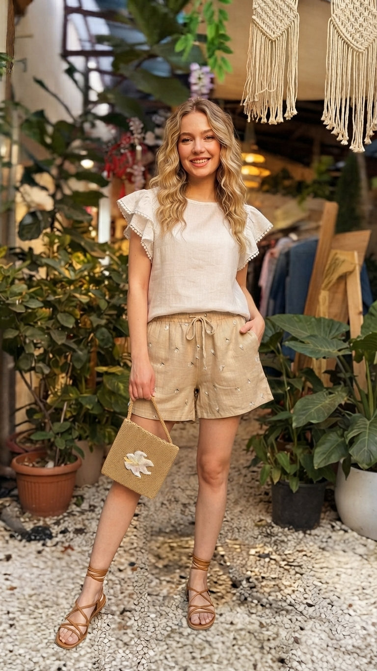 Set de short y blusa