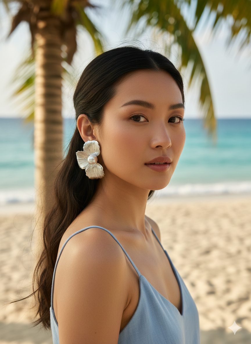 Aretes flor