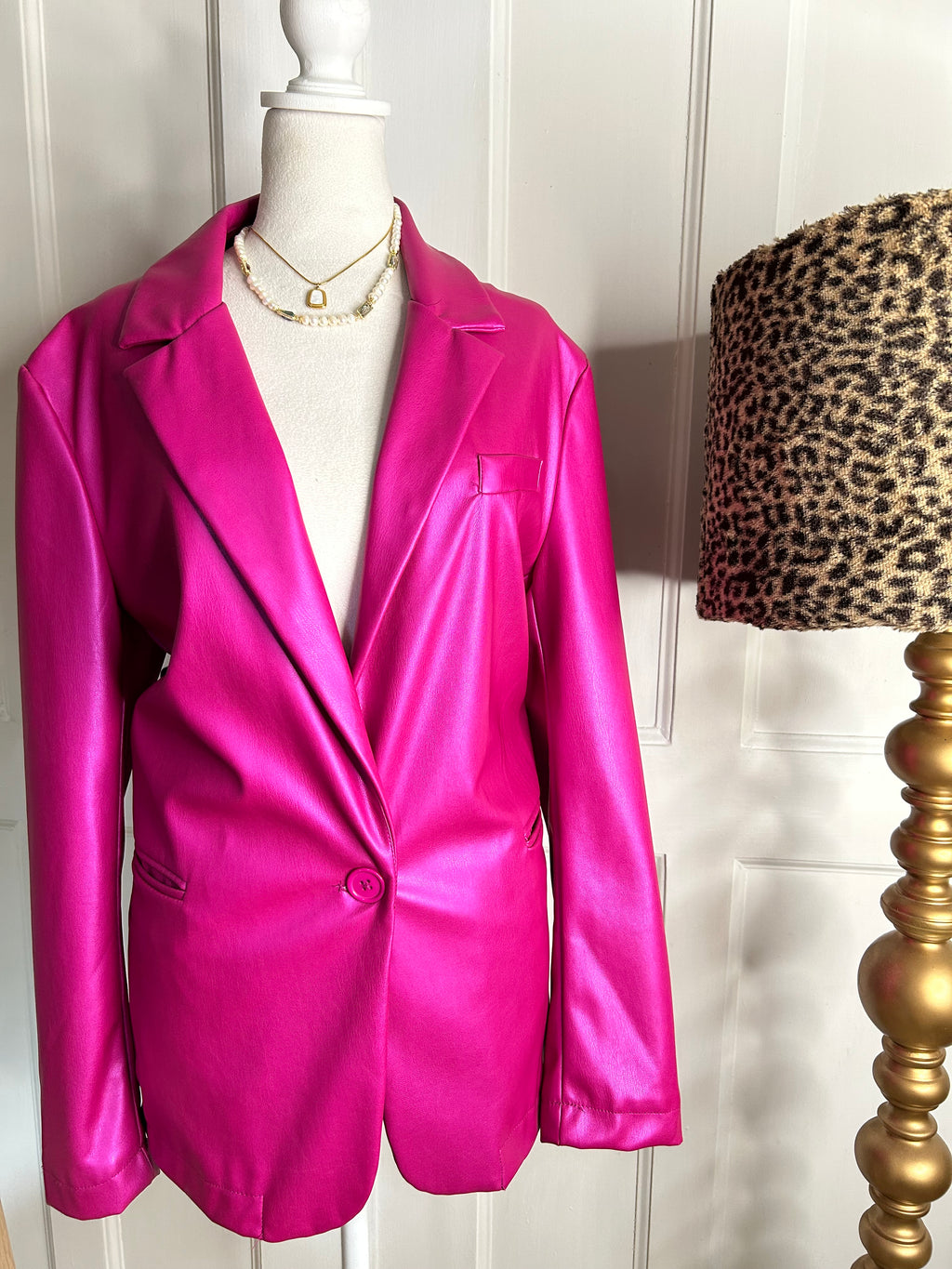 Blazer tipo cuero