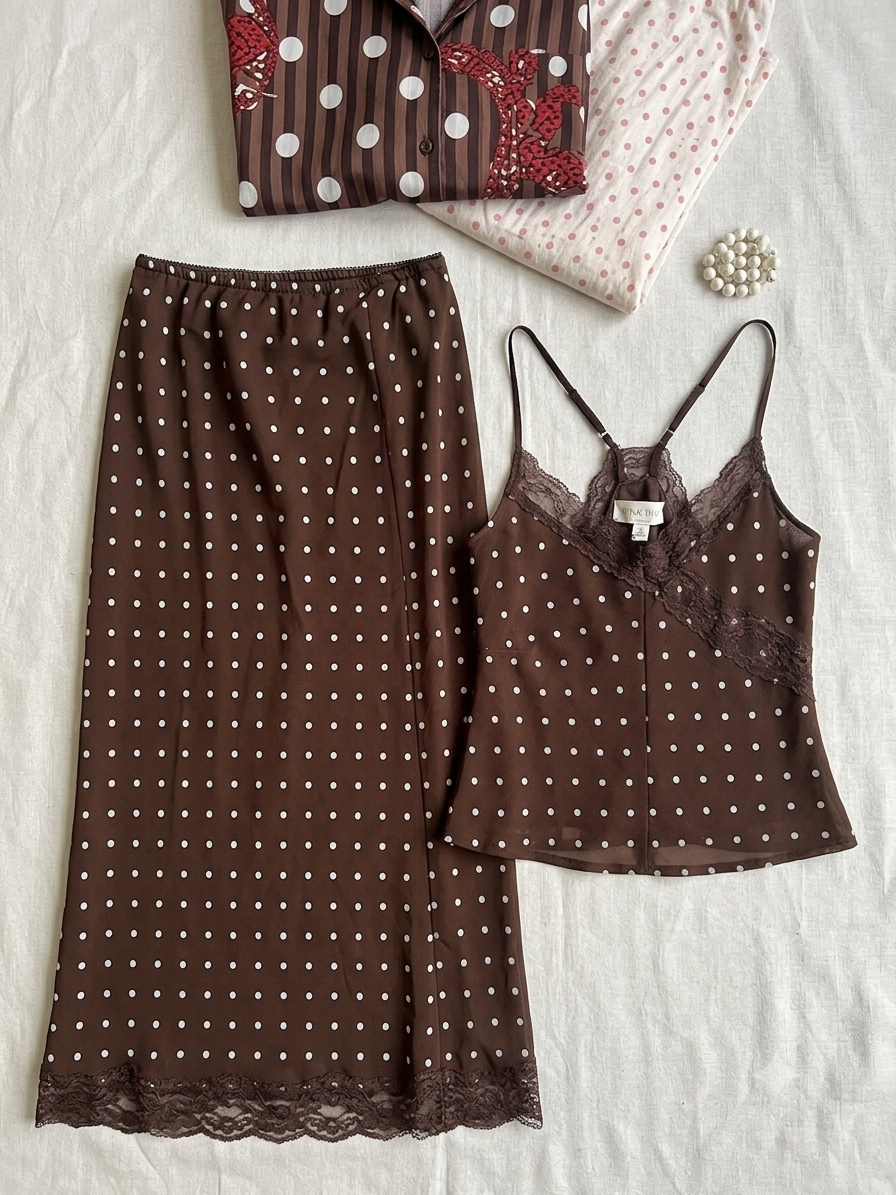 Set de bolsas enagua y blusa