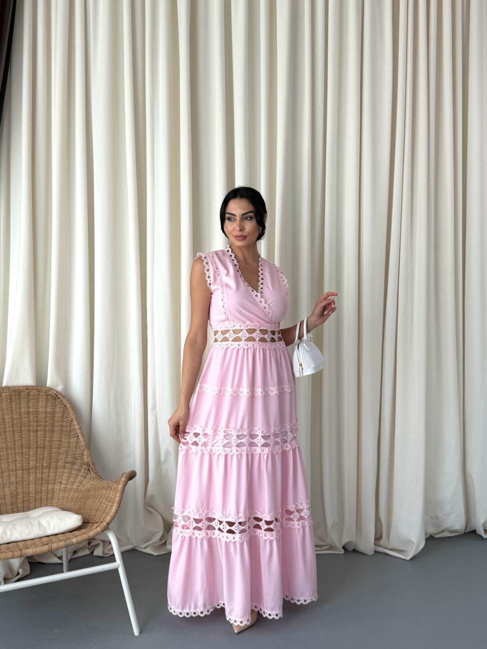 Maxi vestido Rosado
