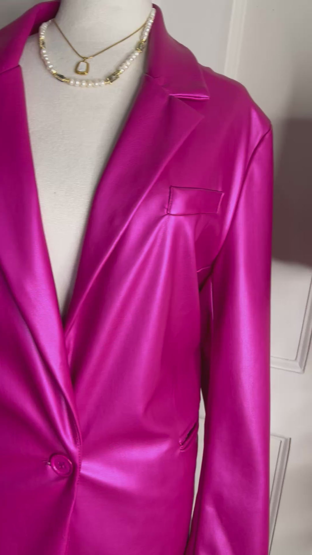 Blazer tipo cuero