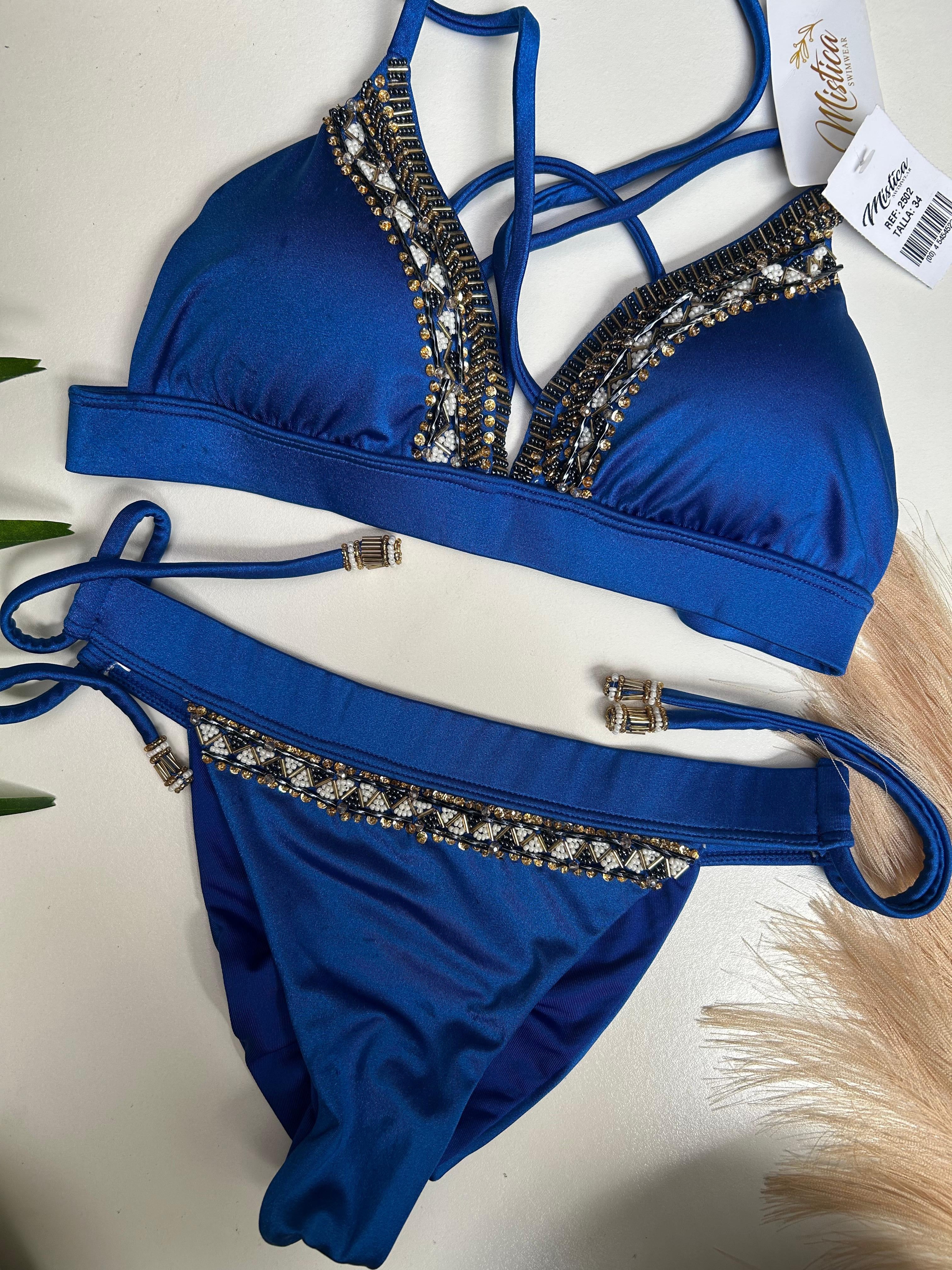 Vestido de baño azul