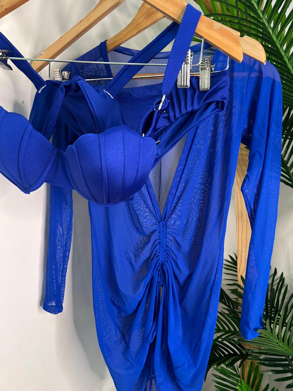 Traje de baño azul
